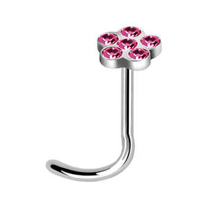 Rose Flower Nose Screw