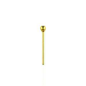 Gold Ball Nose Stud