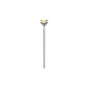Aurora Borealis Sterling Silver Claw Nose Stud