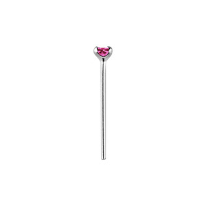 Rose Sterling Silver Claw Nose Stud