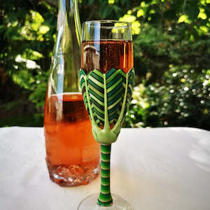 Glasses that make a splash: Nikau Palm Flute