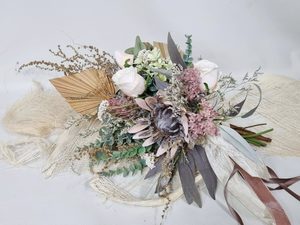 WEDDING READY SILK & DRIED BRIDAL BOUQUET - Keepsake Bouquets