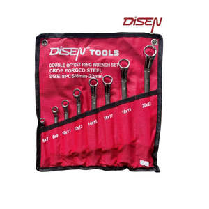 Parts: 8PCS DOUBLE OFFSET RING SPANNER BAG SET 6-22MM