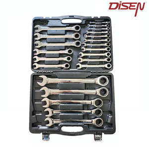 Parts: DISEN 22PCS FIXED HEAD RATCHET WRENCH BLOW CASE SET, MIRROR(6-32mm)