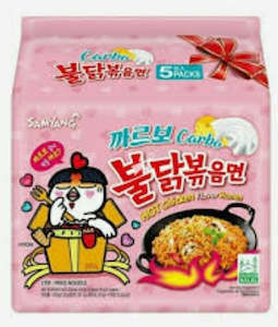 Samyang Ramen: Samyang Hot Chicken Buldak Ramen Carbonara 130g x 5pk