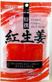 Asian Grocery: Wel Pac Pickled Ginger Red Beni Shoga 180g