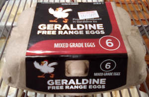 Asian Grocery: Geraldine Free Range Mixed Grade Egg 6pk