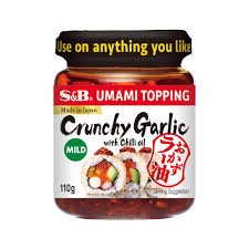 Asian Grocery: S&B Crunchy Garlic Mild 110g