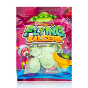 Wilhew's Flying Saucers Sherbet Discs 50g