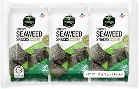 CJ Bibigo Crispy Seaweed Wasabi 5g x 36pk (1box)