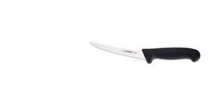Products: Boning Knife Stiff, 15cm, Giesser - Black Handle (2515 15) - Kentmaster New Zealand