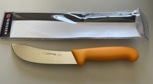 Giesser Skinning- Butcher- Knife, 15cm - Black handle (2025 15) - Kentmaster New Zealand