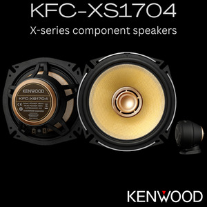 Products: Kenwood KFC-XS1704 X Series Hi-res component speakers - Kenwood Car Audio Rapid Radio New Zealand