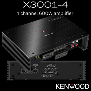 Products: Kenwood X3001-4 4 ch amplifier - Kenwood Car Audio Rapid Radio New Zealand