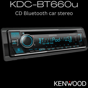 Kenwood KDC-BT660U Bluetooth CD stereo - Kenwood Car Audio Rapid Radio New Zealand