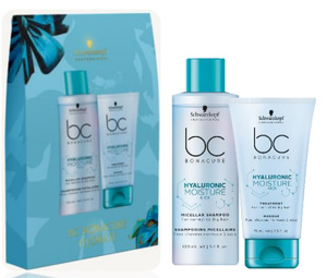Products: Schwarzkopf BC bonacure Hydrate shampoo and Mask small gift pack Kess Express Otahuhu