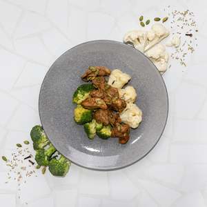 Ready To Eat Meals: Cajun Chicken with Broccoli & Cauli-(Keto)