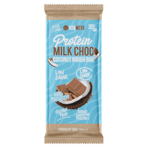 Products: Vitawerx Milk Chocolate Coconut Rough Block 100g – KetoEasy