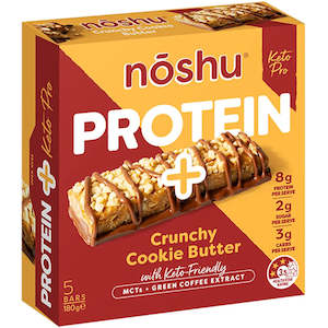 Noshu Protein + Crunchy Cookie Butter Keto Pro bars