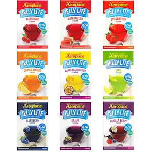 Sugar free Jelly - 9 pack - one each of Aeroplane flavours