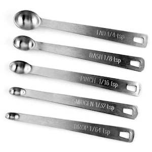 Set of 5 Small Measuring Spoons