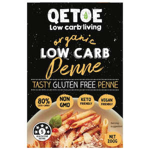 Lunch: Qetoe Organic Low Carb Penne Pasta