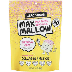 Snacks: Max Mallow - Birthday Cake Sugar-free Marshmallows