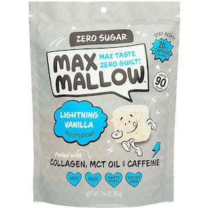 Max Mallow - Caffeinated Lightning Vanilla Sugar-free Marshmallows