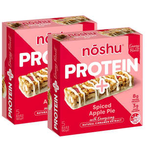 Noshu Protein + Apple Pie Energy Boost bars [2 for $10 save $12.90]