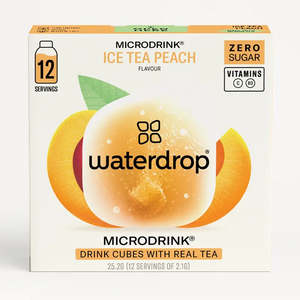 Gut Health: Waterdrop Vitamin Drink Cubes - Ice Tea Peach $1.75 per serve