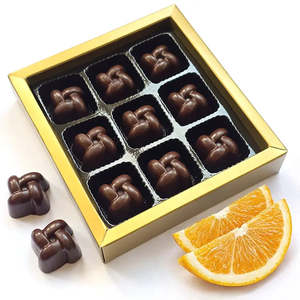 Desserts: Artisan Dark Orange Chocolates