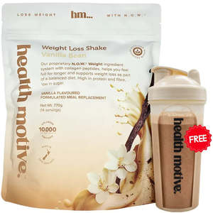 Vanilla Bean Meal Replacement Weight Loss Shake + FREE Shaker