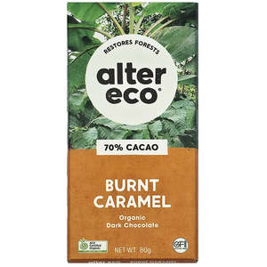 Alter Eco 70% Burnt Caramel Cacao Organic Dark Chocolate