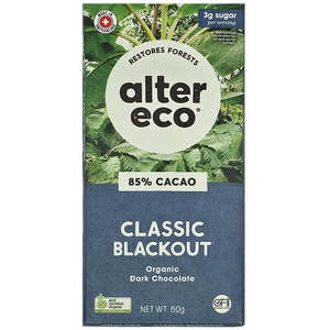 Alter Eco 85% Classic Blackout Cacao Organic Dark Chocolate