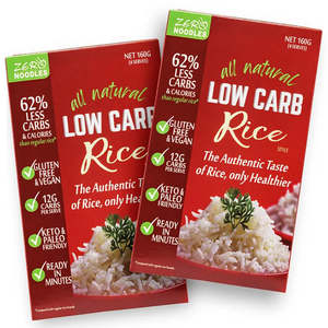 Fibre: Zero Slim & Healthy Low Carb Rice 160g BUY ONE GET ONE HALF PRICE