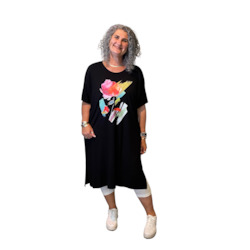 BRUSH STROKES DRESS (18+20)