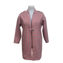 PINK CHECK OVERLAY SIZE 14