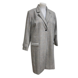Jacket: GREY CHECK COAT SIZE 18