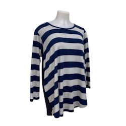 Tops: MERINO FRONT NAVY 18