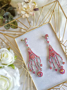 Pink Drop Earrings