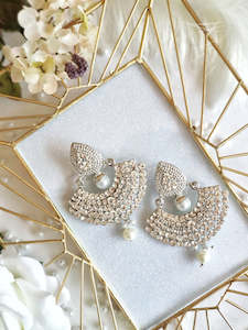 Silver Crystal Earrings