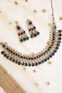 Purple & Green Stonework Set