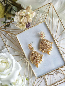 Gold Pearl Earrings (Midi)