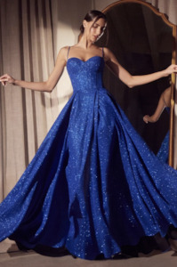 Evening Gowns: T706 Royal Blue