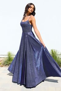 G213 Navy shimmer gown