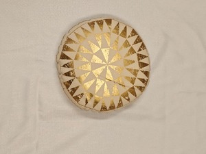 Golden Mandala Radiance Round Cushion