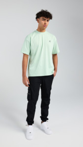 T Shirts: Pastel Palms Tee - Pastel Green