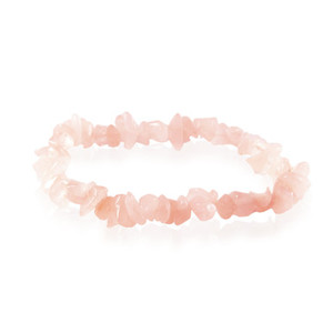 Products: GBR-KGB1r Rose Quartz Chip Elastic Bracelet