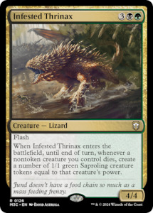 Mh3 Singles: Infested Thrinax [Modern Horizons 3 Commander]