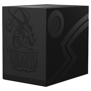 Dragon Shield Double Shell Deck Box - Black/Black
